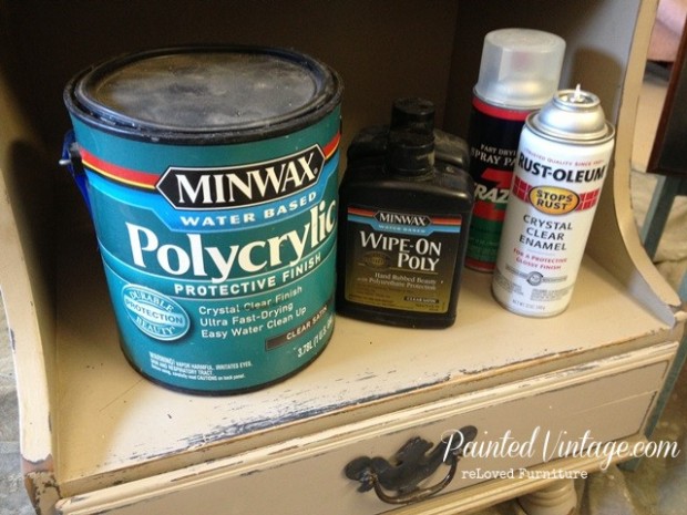 Water Based Polycrylic Over Chalk Paint Painted Vintage Can You Use Enamel Paint Over Chalk Paint