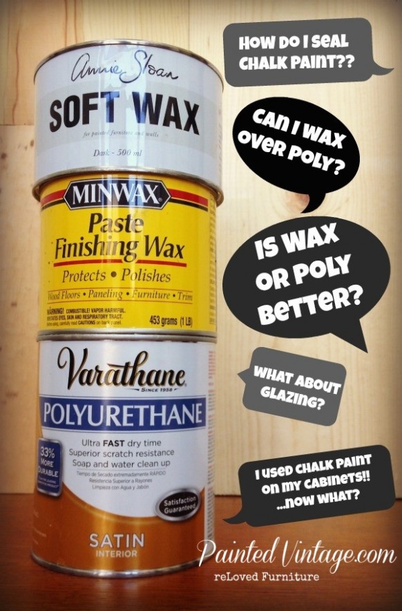 Wax Or Poly Over Chalk Paint Painted Vintage Can You Paint Over Chalk Paint With Acrylic