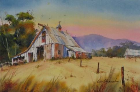 Weekly Watercolor Blog: Hilltop Barn #16 Original ..