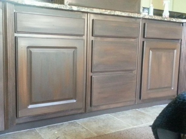White Cabinets Painted To Look Like Wood | Hometalk Can You Use Chalk Paint Over Semi Gloss Paint