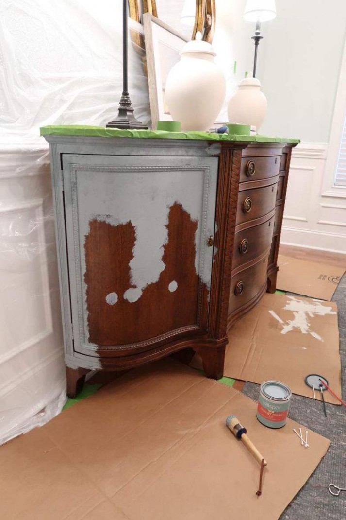 Yes! You Can Use Chalk Paint Over Stain | Home Storage ..