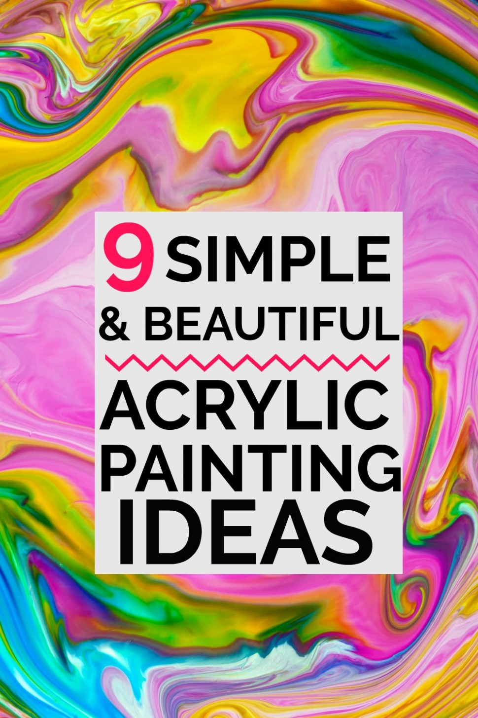 You Can Make Art, Really! Easy Acrylic Painting Ideas Can You Make Chalk Paint With Acrylic Paint